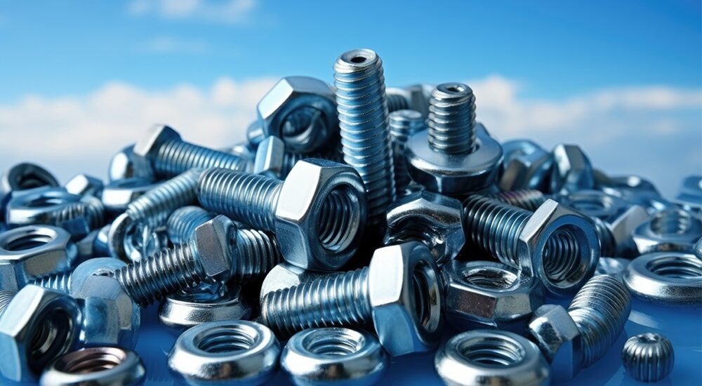Close-up of Nuts and Bolts – AN Fasteners