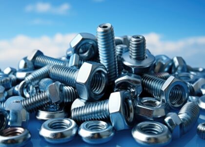 Close-up of Nuts and Bolts – AN Fasteners